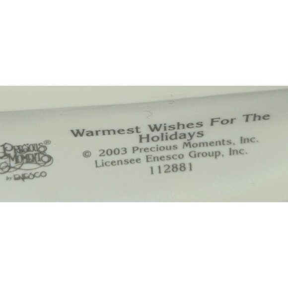 Precious Moments Warmest Wishes Snowman Holiday Collectible porcelain Figurine 2 - Picture 4 of 8